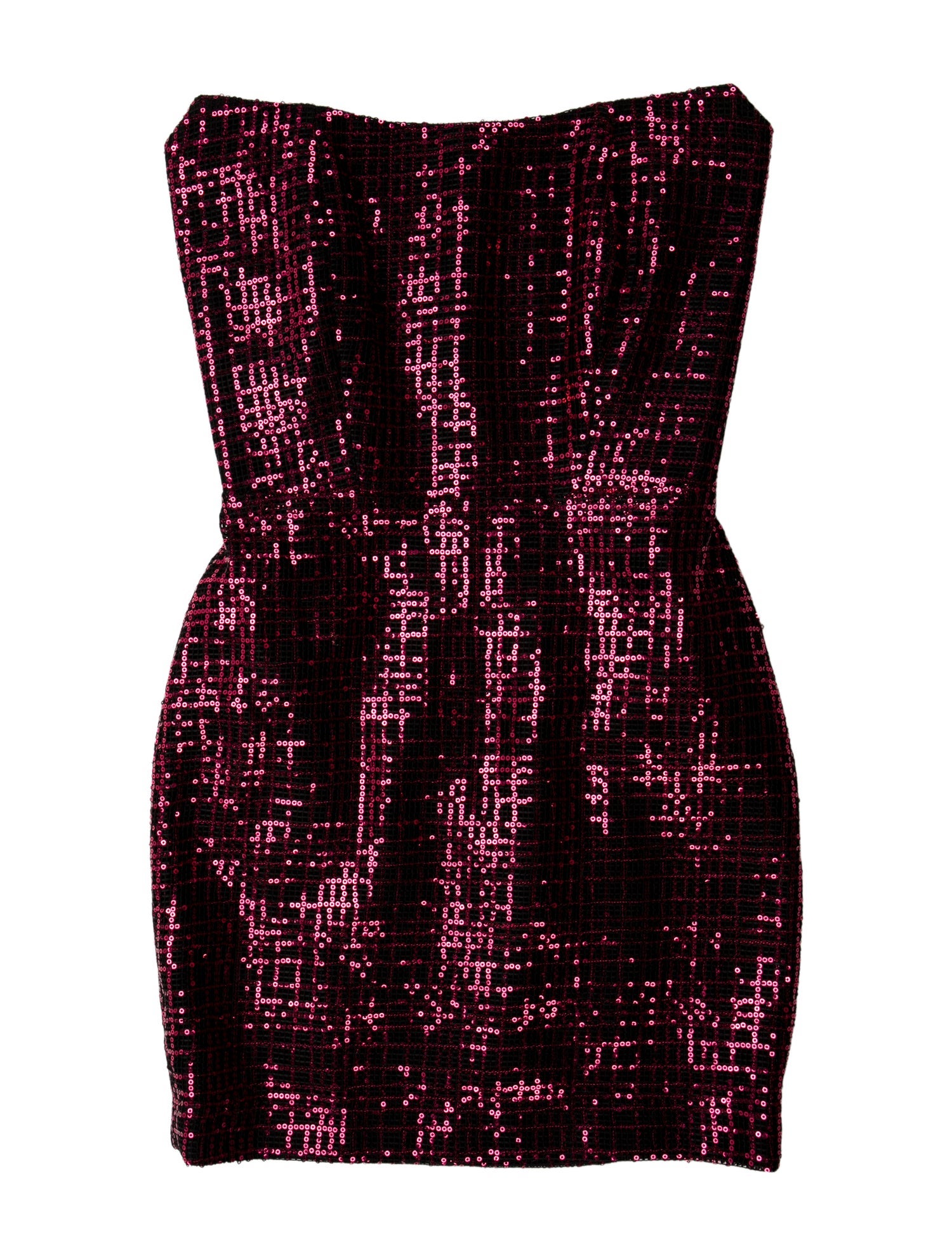 Michelle Mason Strapless Mini Dress