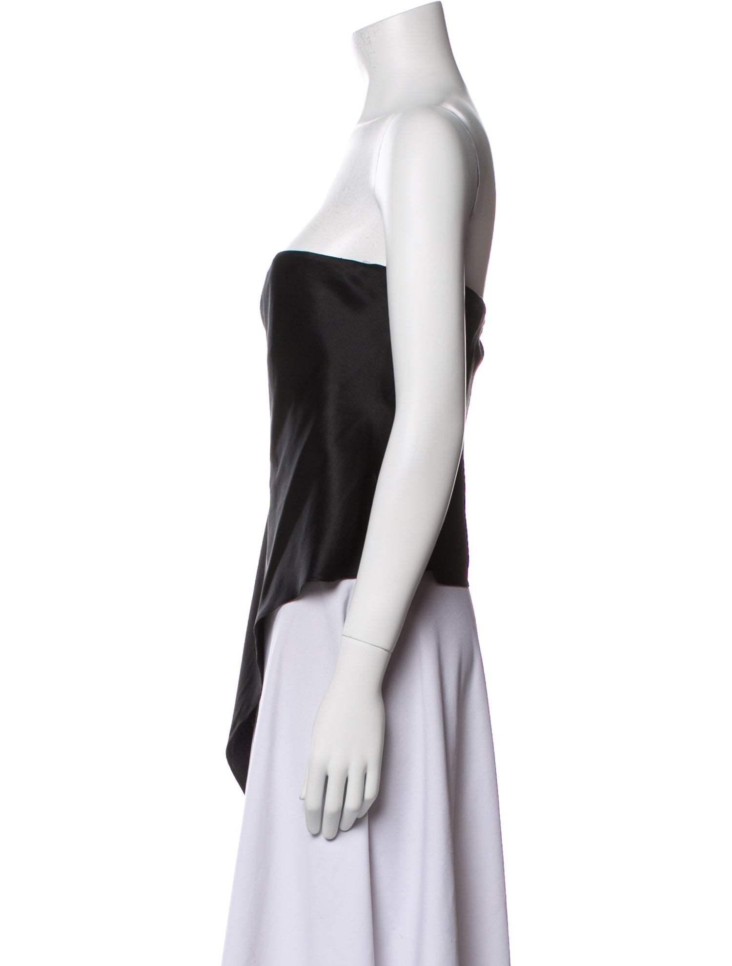 Michelle Mason Strapless Crop Top