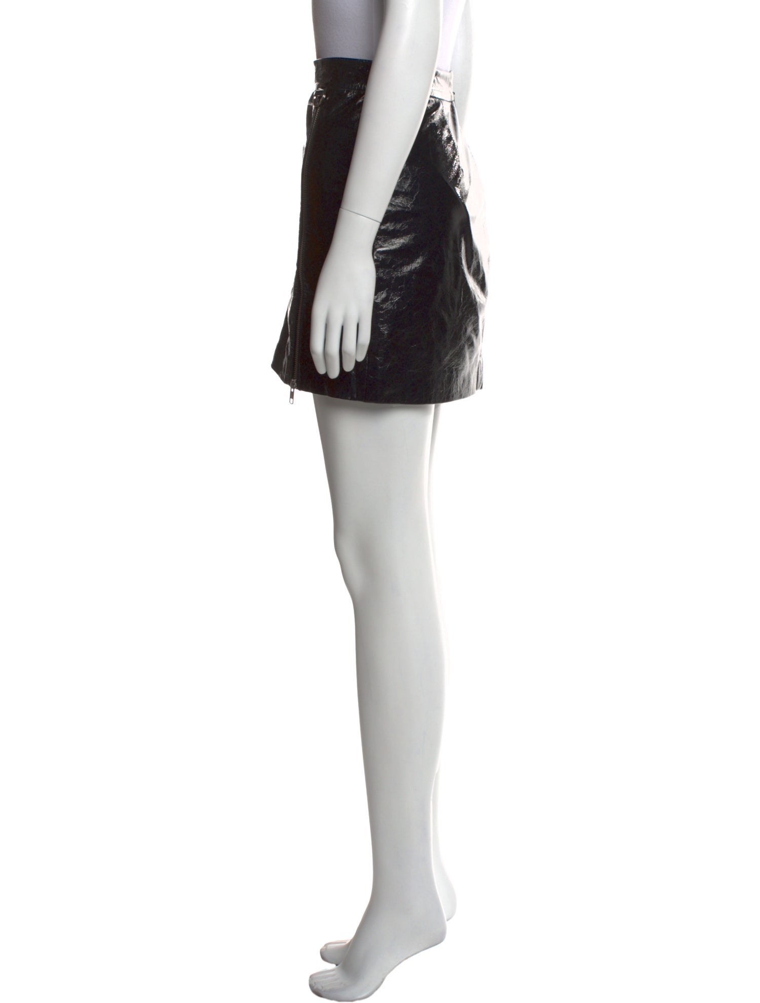 Michelle Mason Lambskin Mini Skirt