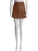 Michelle Mason Leather Mini Skirt