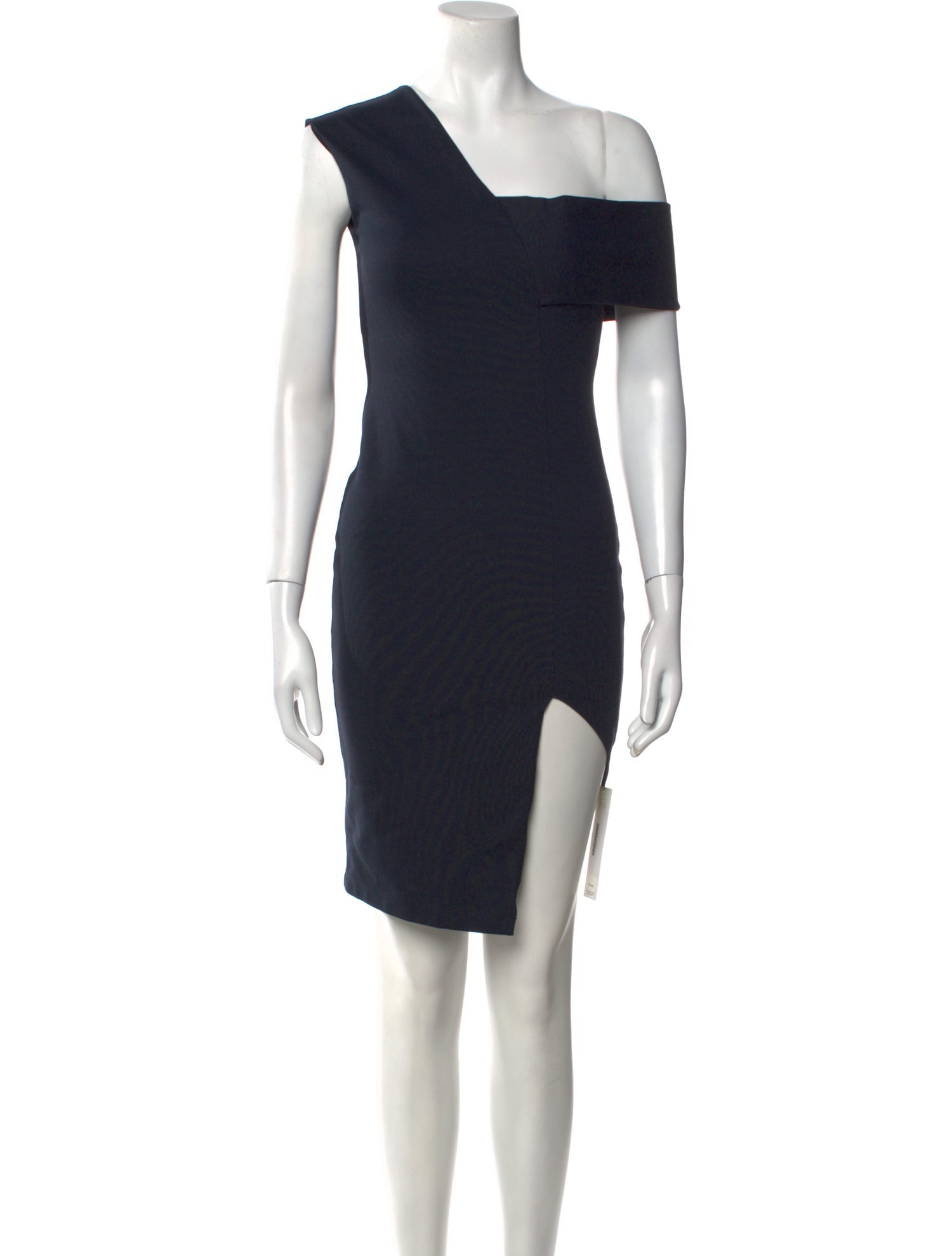 Michelle Mason One-Shoulder Mini Dress