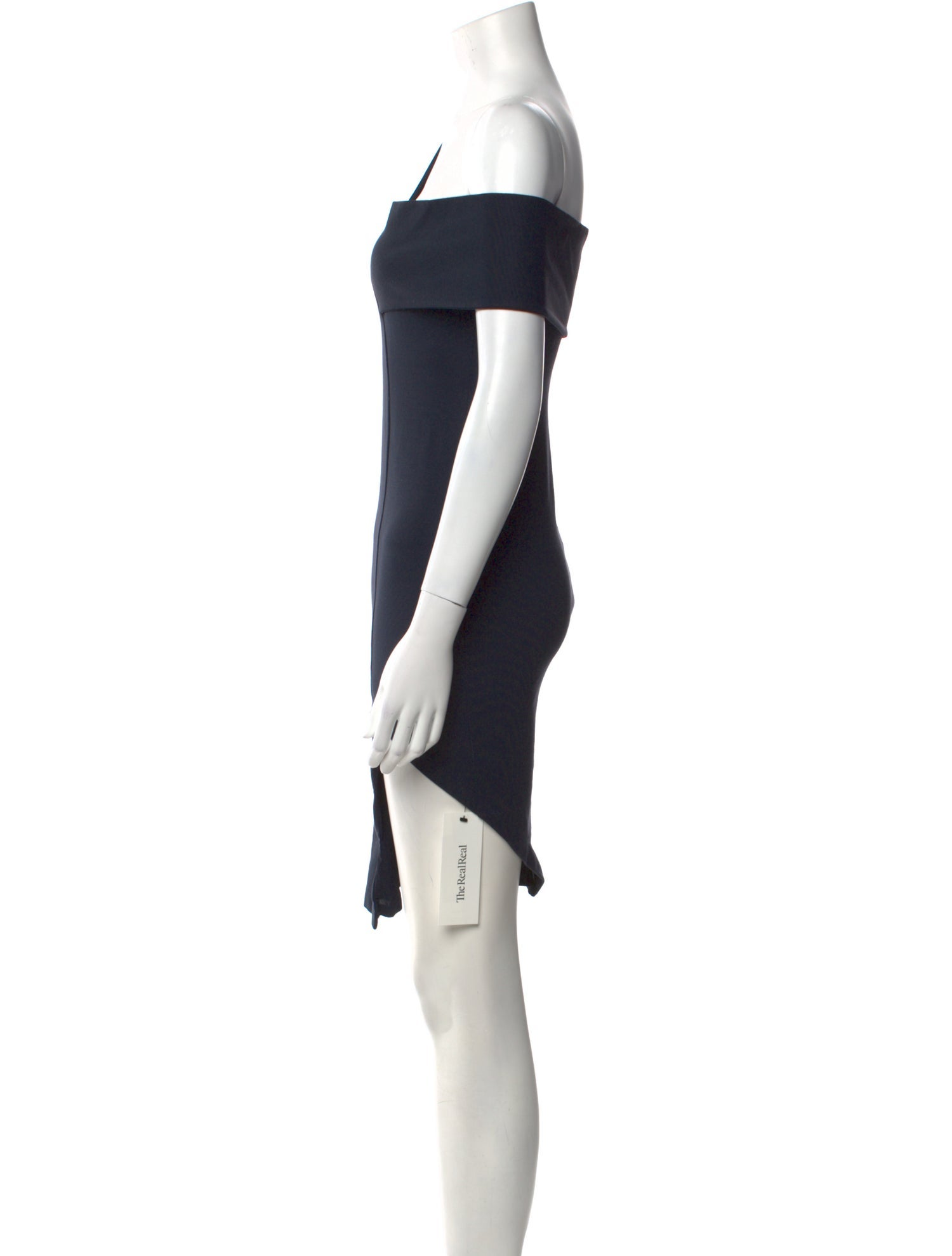 Michelle Mason One-Shoulder Mini Dress