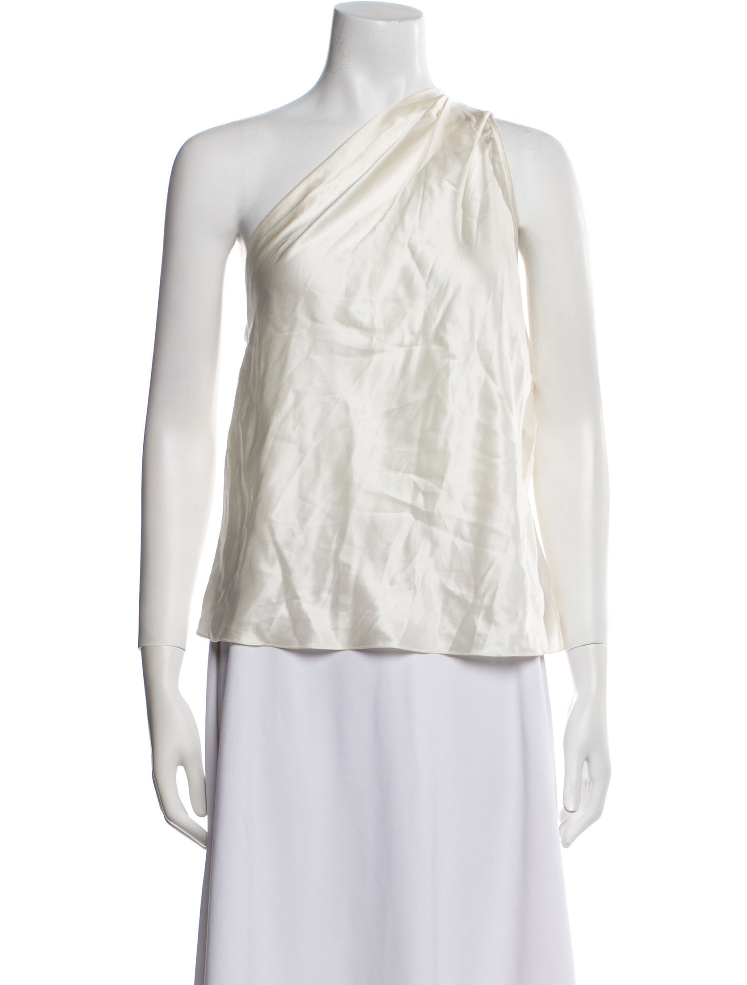 Michelle Mason Silk One-Shoulder Top