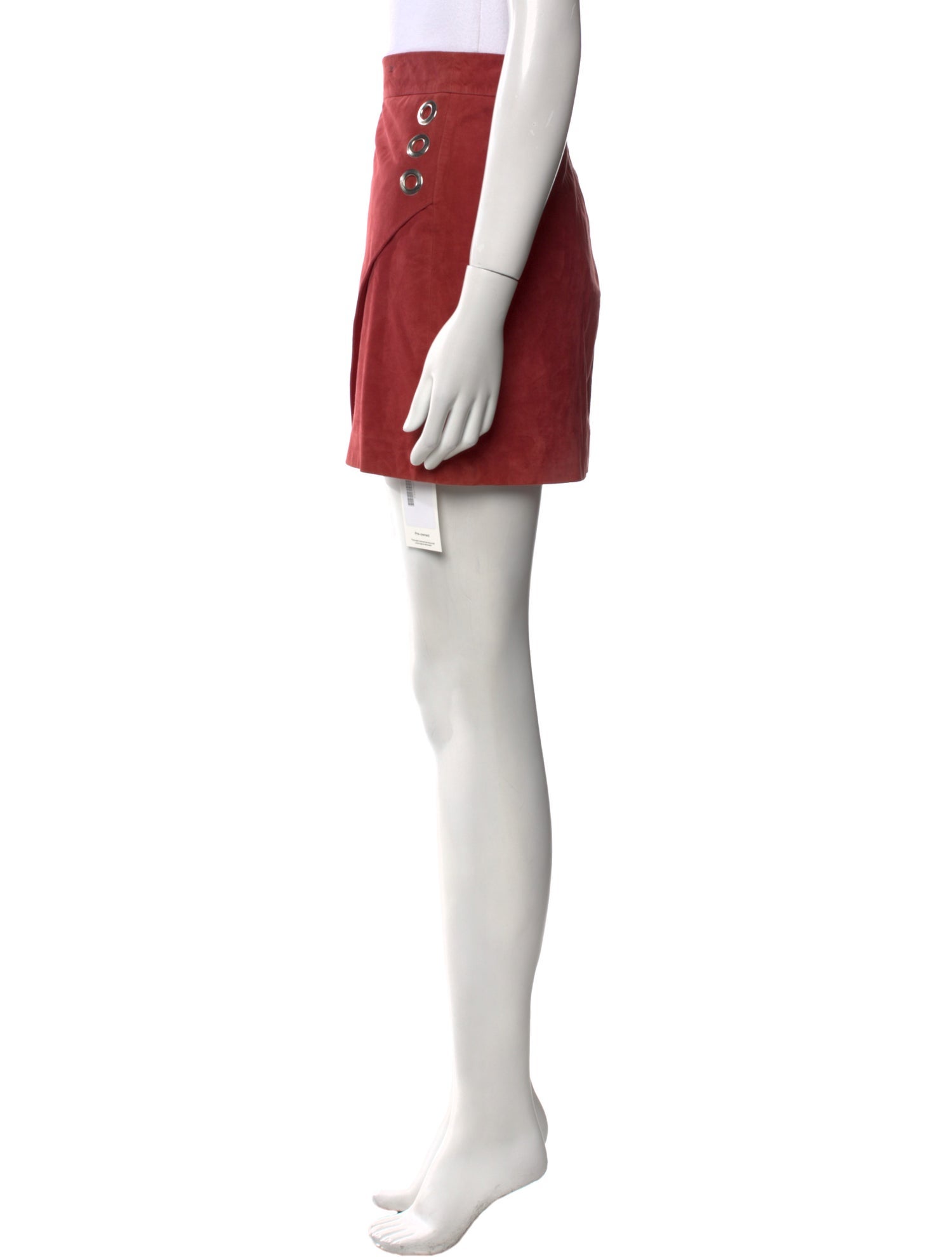 Michelle Mason Lambskin Mini Skirt