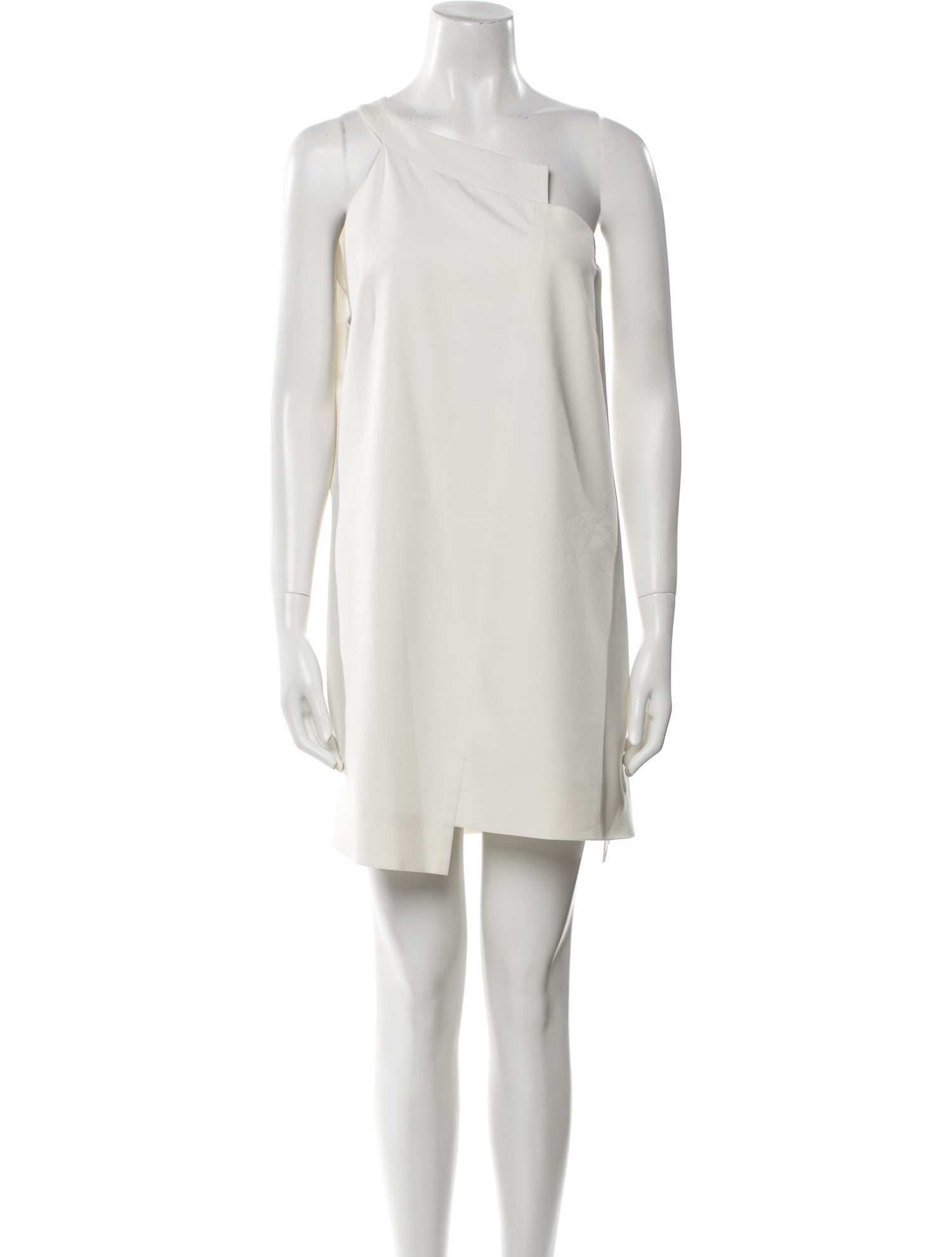 Michelle Mason One-Shoulder Mini Dress