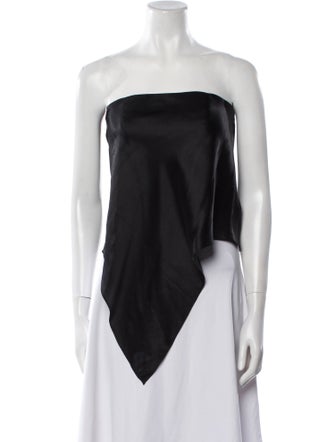 Michelle Mason Silk Strapless Top