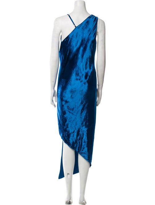 Michelle Mason Tie-Dye Print Long Dress