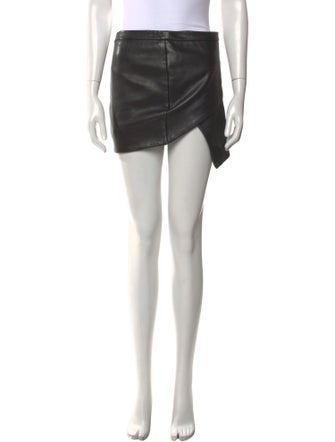 Michelle Mason Lambskin Mini Skirt