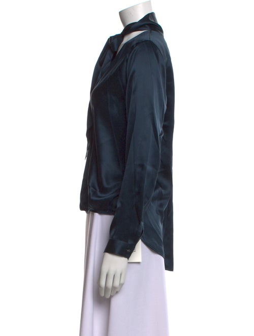 Michelle Mason Silk Open Front Blouse