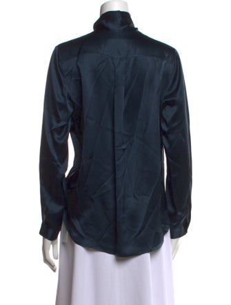 Michelle Mason Silk Open Front Blouse