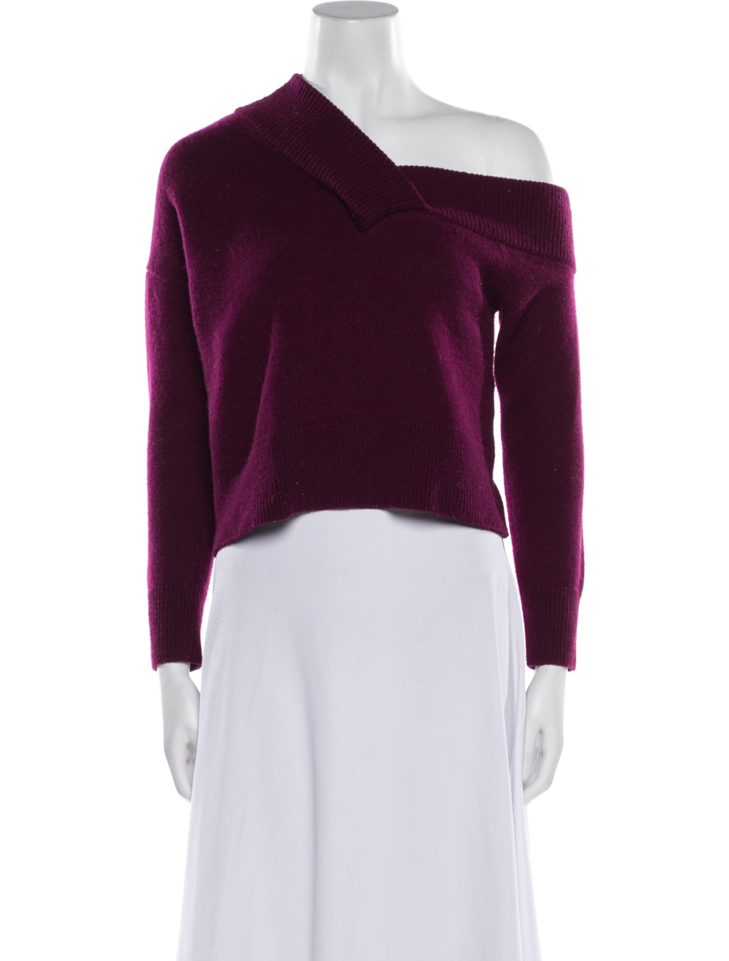 Michelle Mason Wool Off-The-Shoulder Sweater