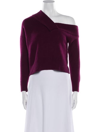 Michelle Mason Wool Off-The-Shoulder Sweater