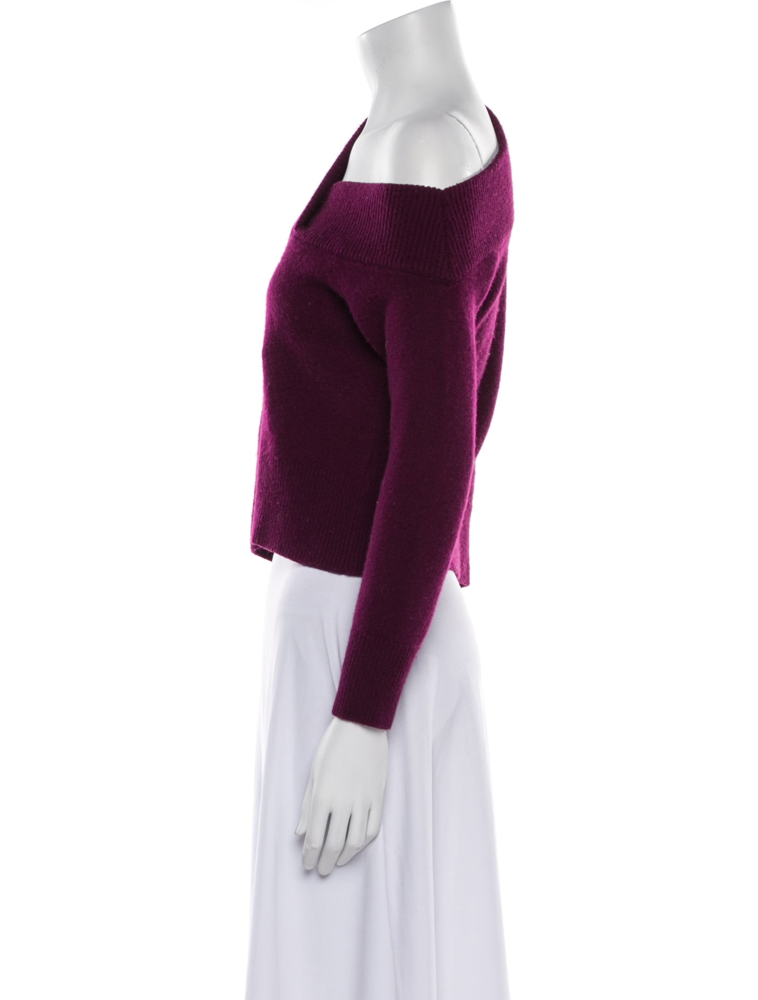 Michelle Mason Wool Off-The-Shoulder Sweater