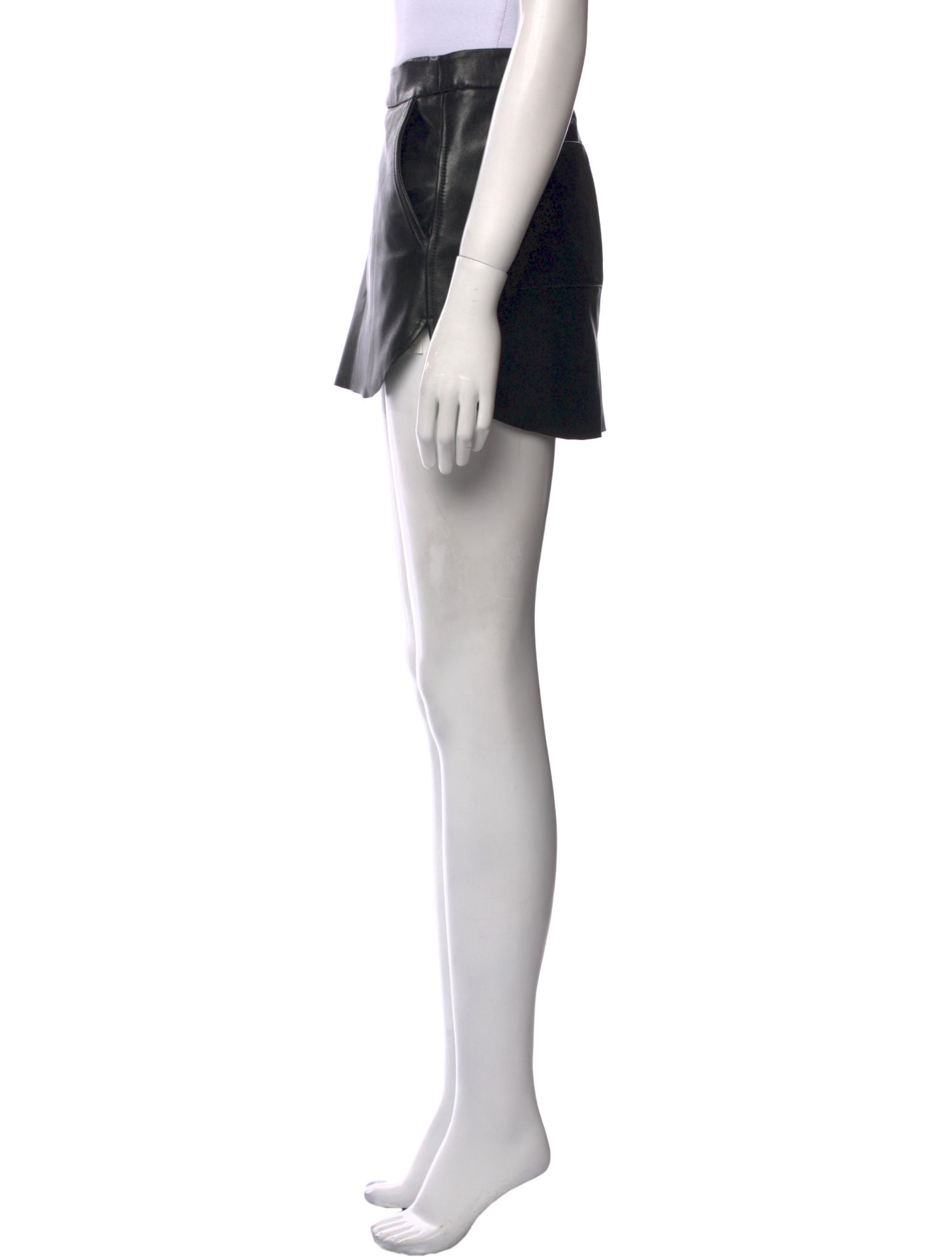 Michelle Mason Lambskin Mini Skirt