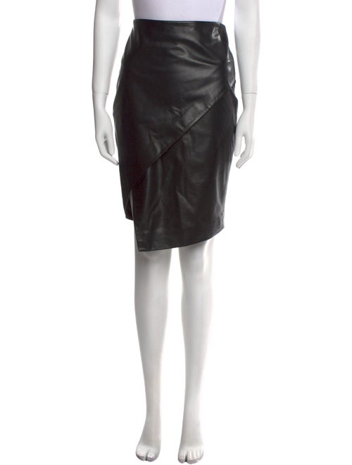 Michelle Mason Pleated Accents Knee-Length Skirt