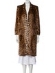 Michelle Mason Animal Print Faux Fur Coat