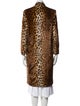 Michelle Mason Animal Print Faux Fur Coat