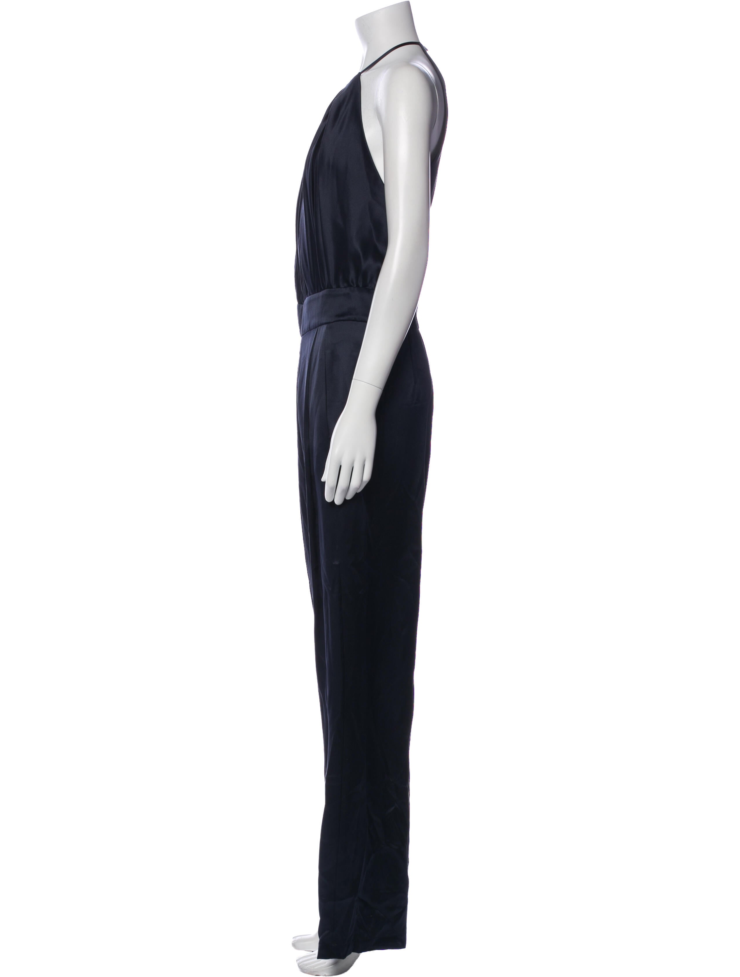 Michelle Mason Silk Halterneck Jumpsuit