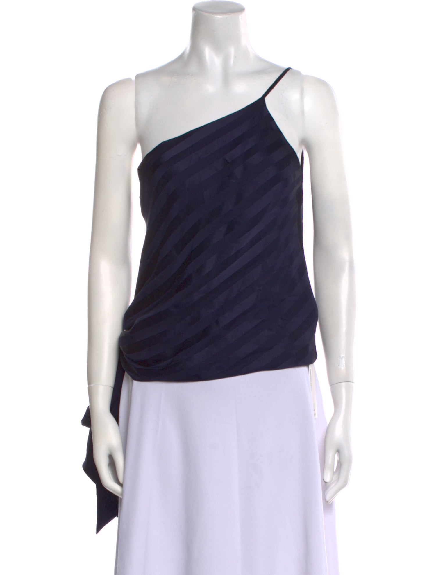 Michelle Mason Silk One-Shoulder Top