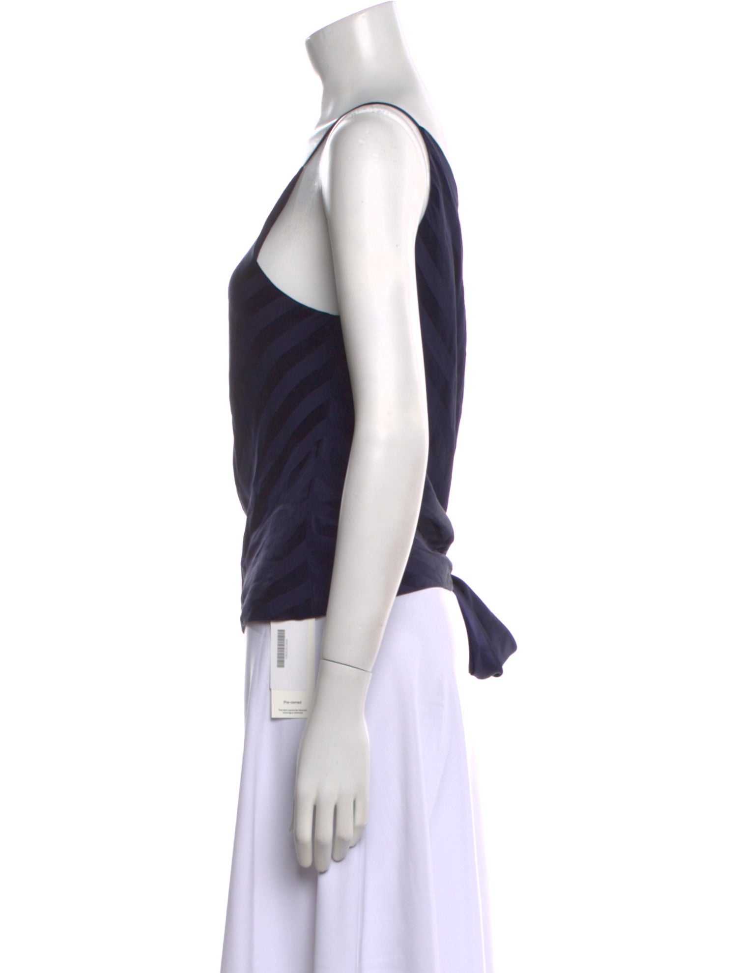 Michelle Mason Silk One-Shoulder Top