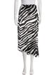 Michelle Mason Animal Print Midi Length Skirt