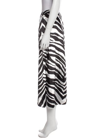 Michelle Mason Animal Print Midi Length Skirt
