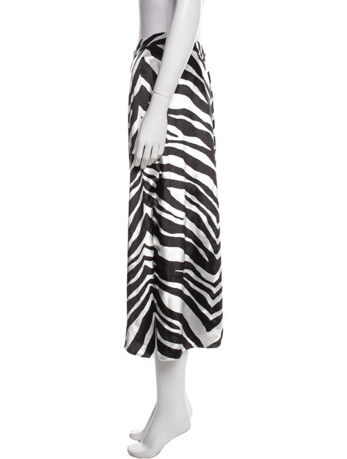 Michelle Mason Animal Print Midi Length Skirt