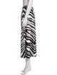 Michelle Mason Animal Print Midi Length Skirt