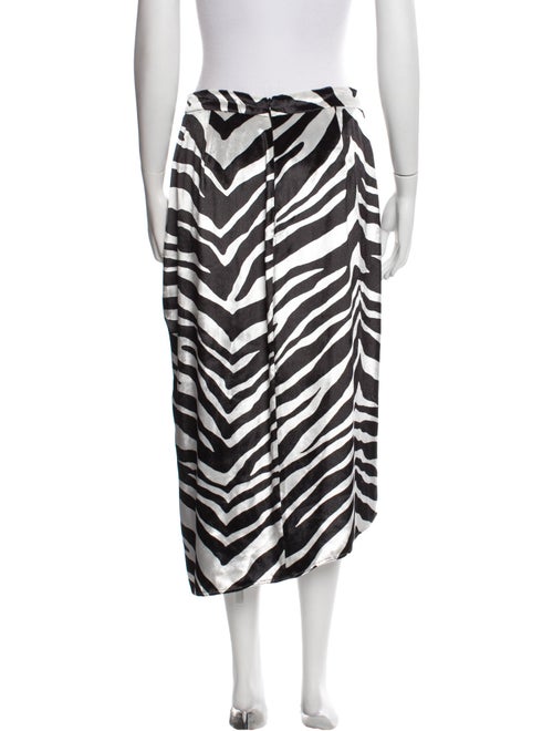 Michelle Mason Animal Print Midi Length Skirt