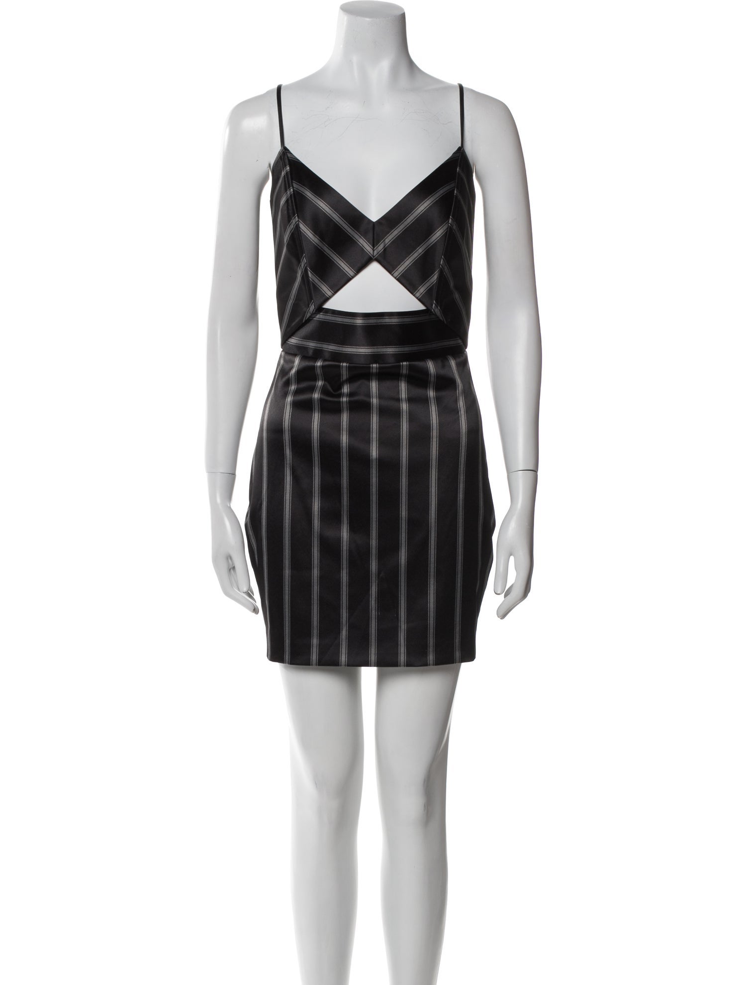 Michelle Mason Plaid Print Mini Dress