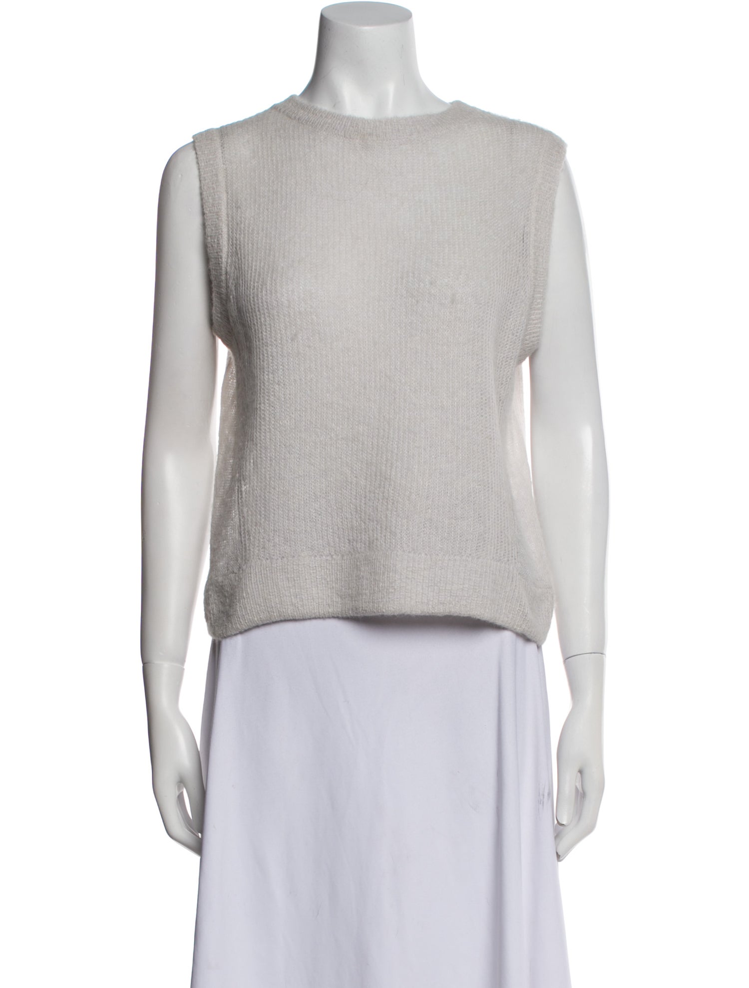 Michelle Mason Crew Neck Sleeveless Top