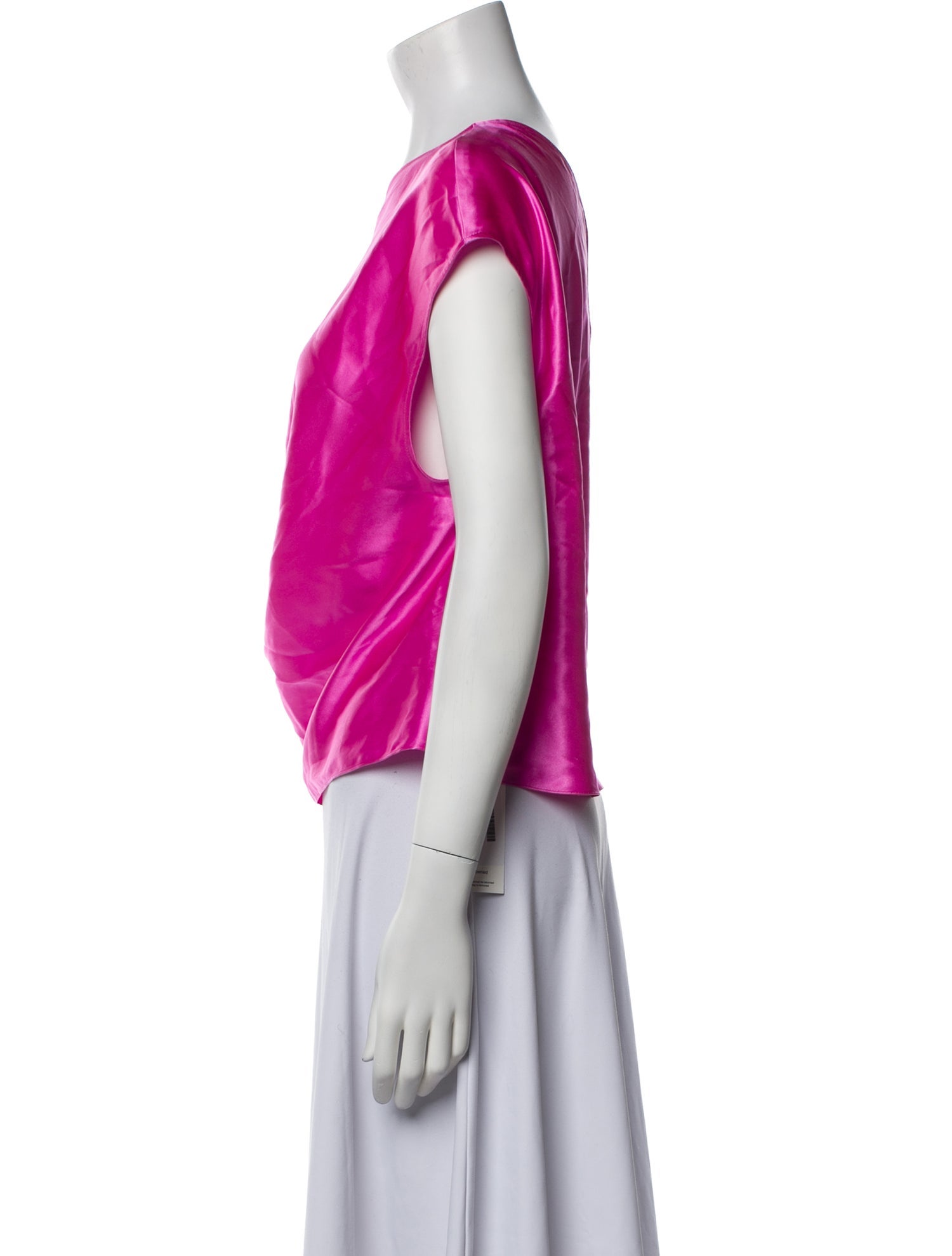 Michelle Mason Silk One-Shoulder Top