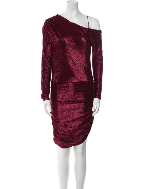 Michelle Mason Cowl Neck Knee-Length Dress