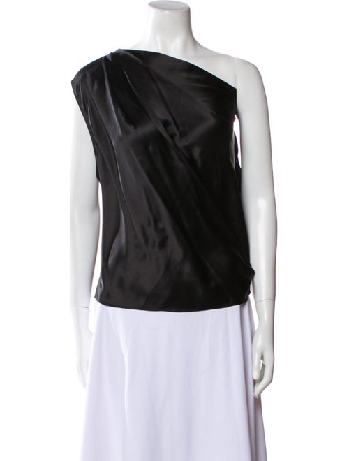 Michelle Mason Silk One-Shoulder Top