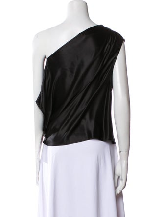 Michelle Mason Silk One-Shoulder Top