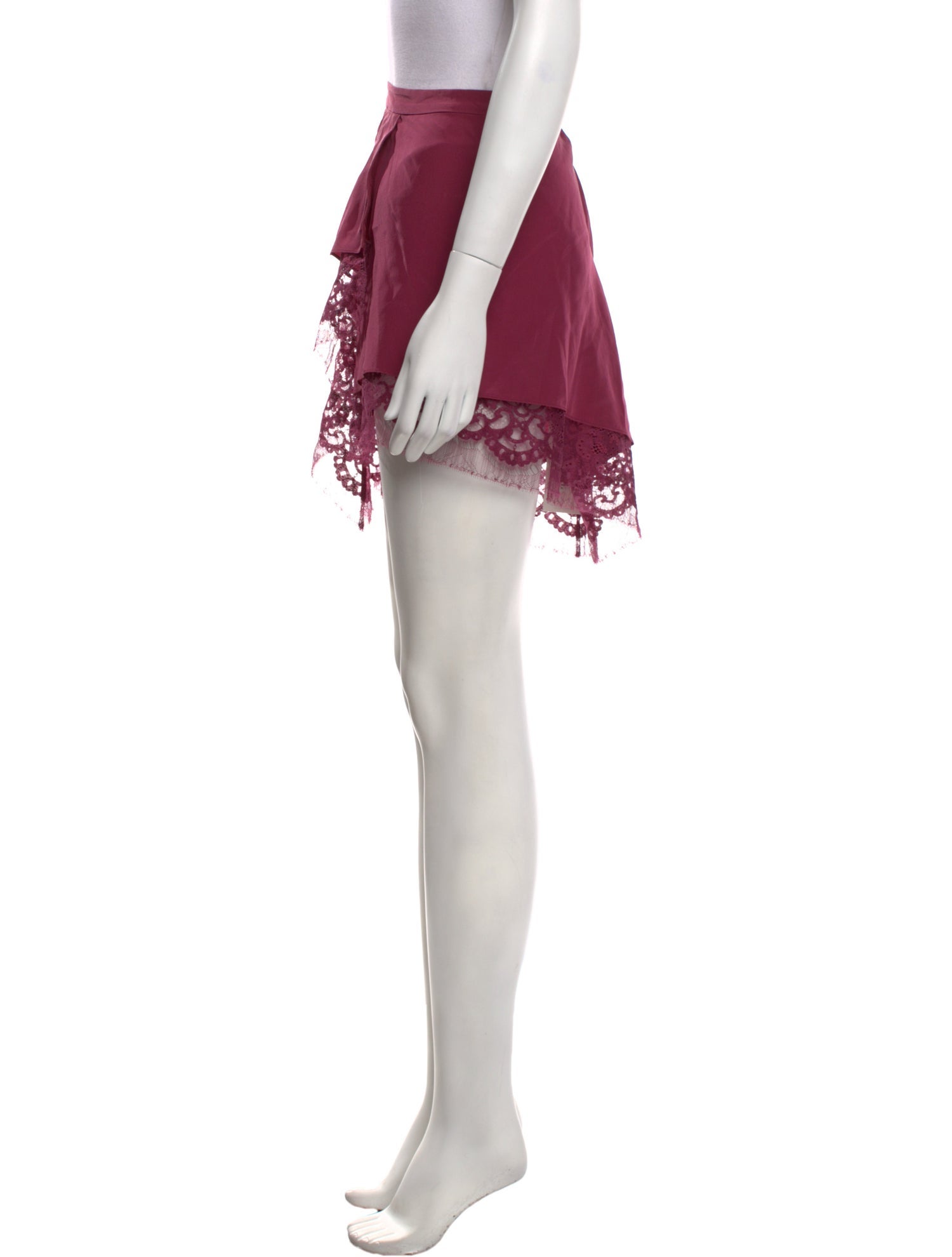 Michelle Mason Silk Mini Skirt