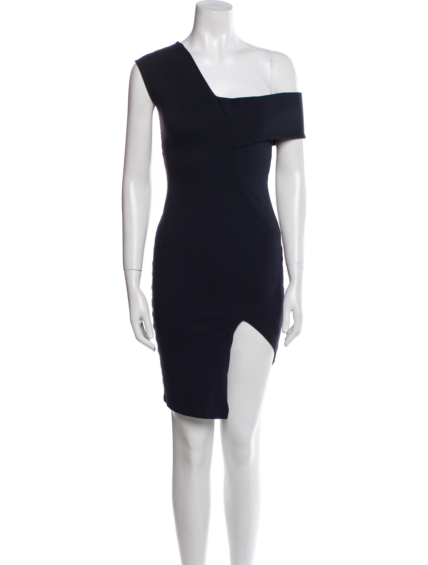 Michelle Mason One-Shoulder Mini Dress