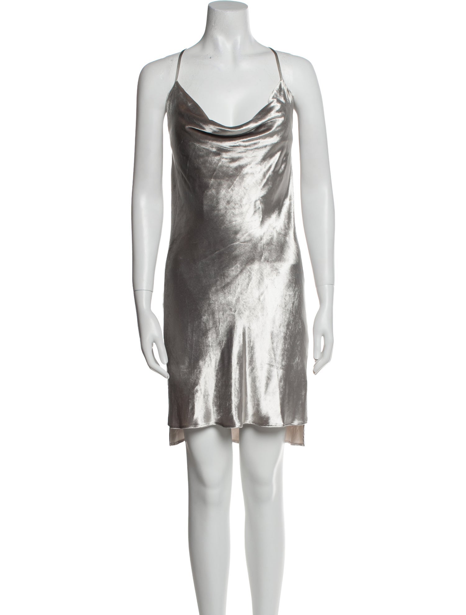 Michelle Mason Printed Knee-Length Dress