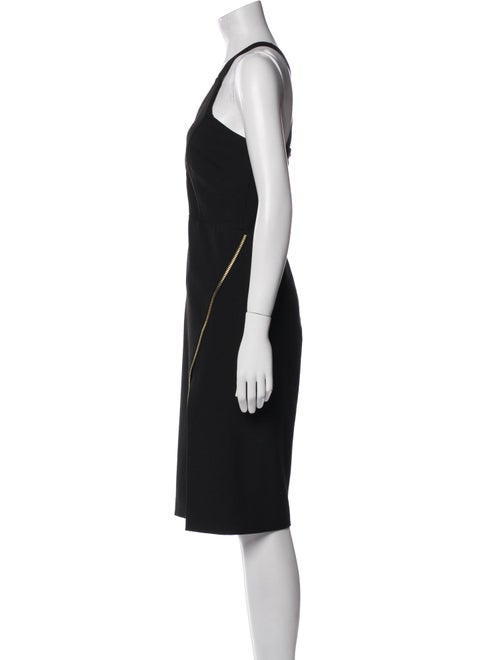 Michelle Mason V-Neck Knee-Length Dress