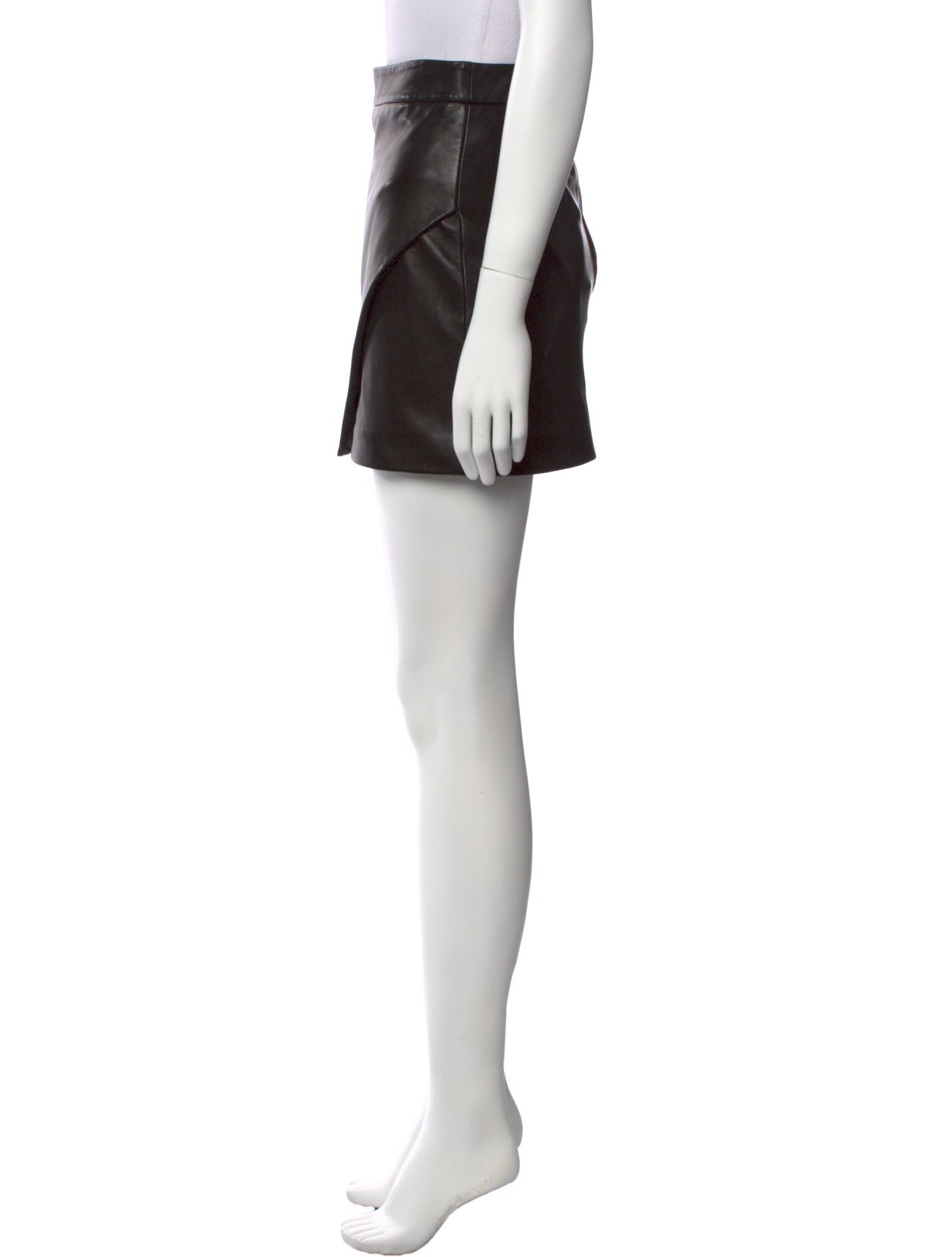 Michelle Mason Lambskin Mini Skirt