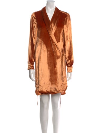 Michelle Mason V-Neck Mini Dress