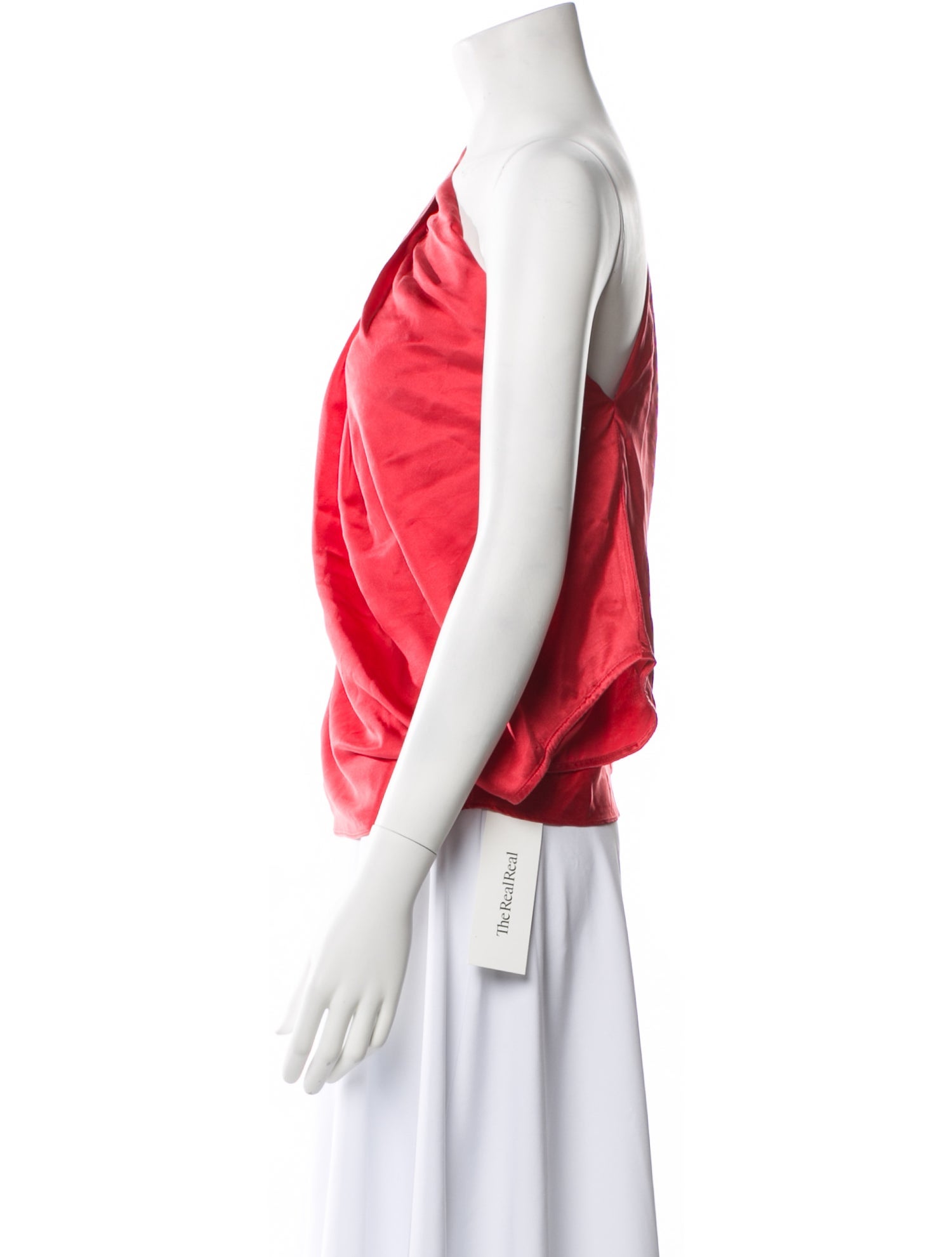 Michelle Mason Silk One-Shoulder Blouse