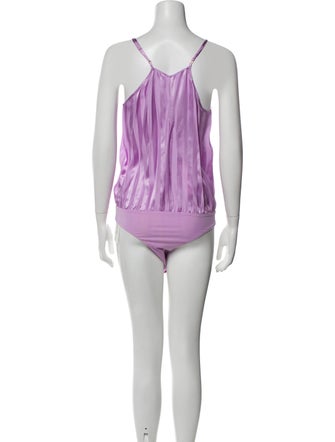 Michelle Mason Silk V-Neck Bodysuit