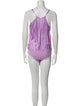 Michelle Mason Silk V-Neck Bodysuit