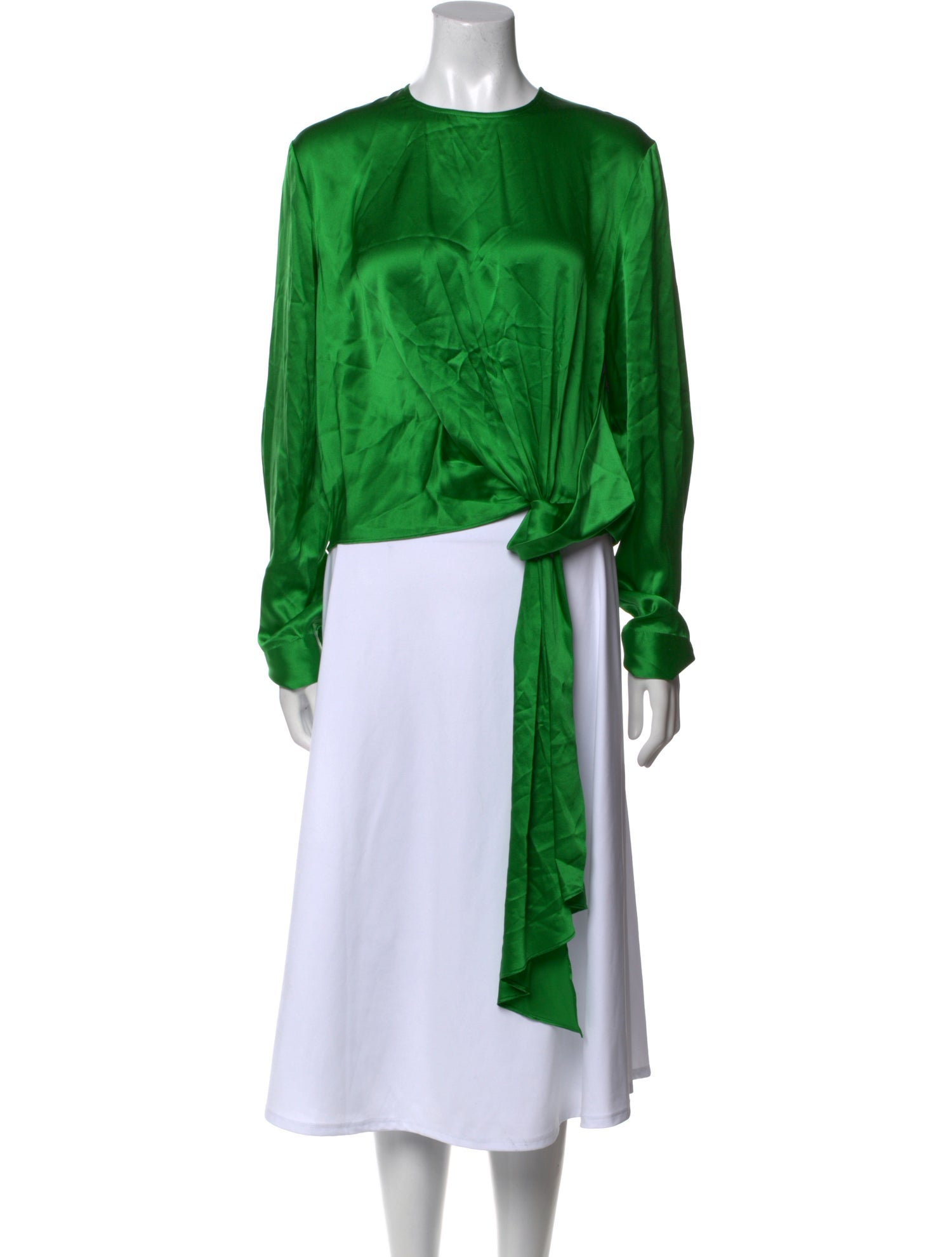 Michelle Mason Silk Crew Neck Blouse