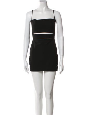 Michelle Mason Square Neckline Mini Dress