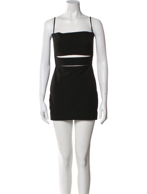 Michelle Mason Square Neckline Mini Dress