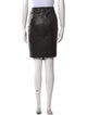 Michelle Mason Lambskin Knee-Length Skirt
