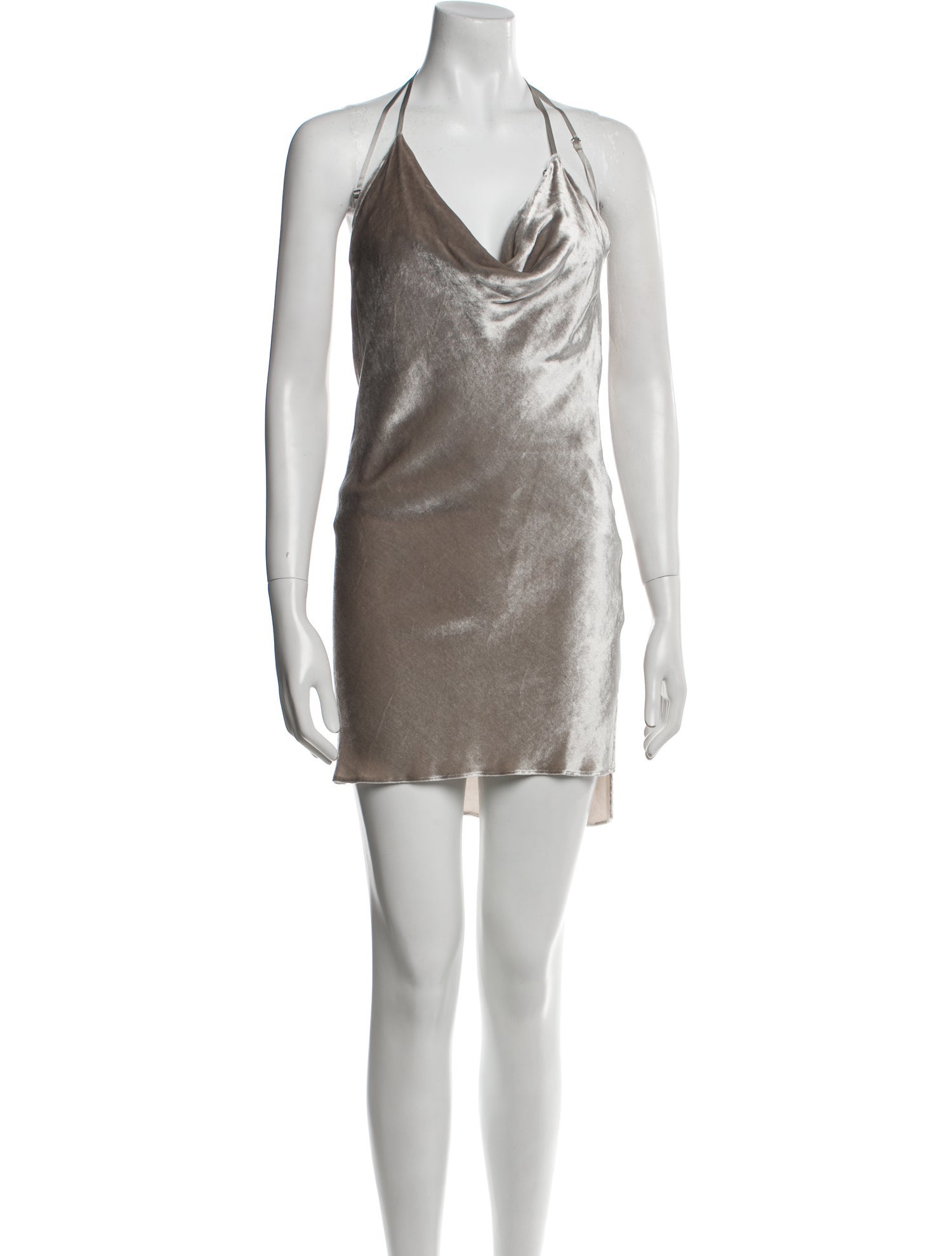 Michelle Mason Cowl Neck Mini Dress