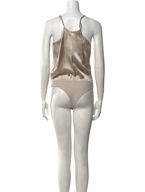 Michelle Mason Silk V-Neck Bodysuit